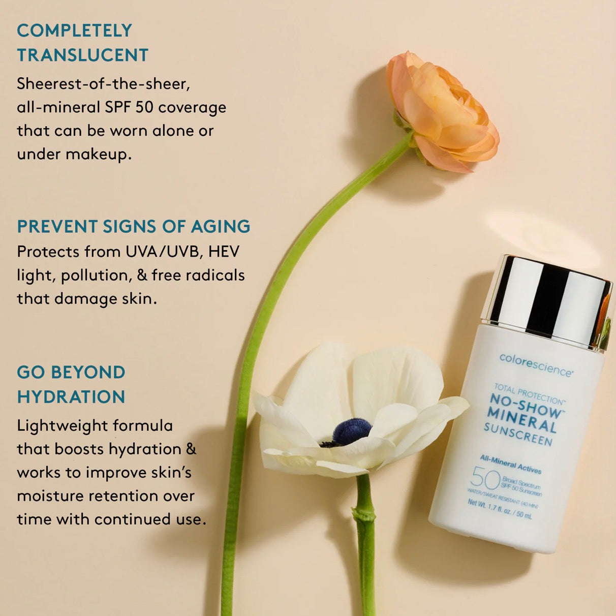 Colorescience No-Show Mineral Sunscreen SPF 50