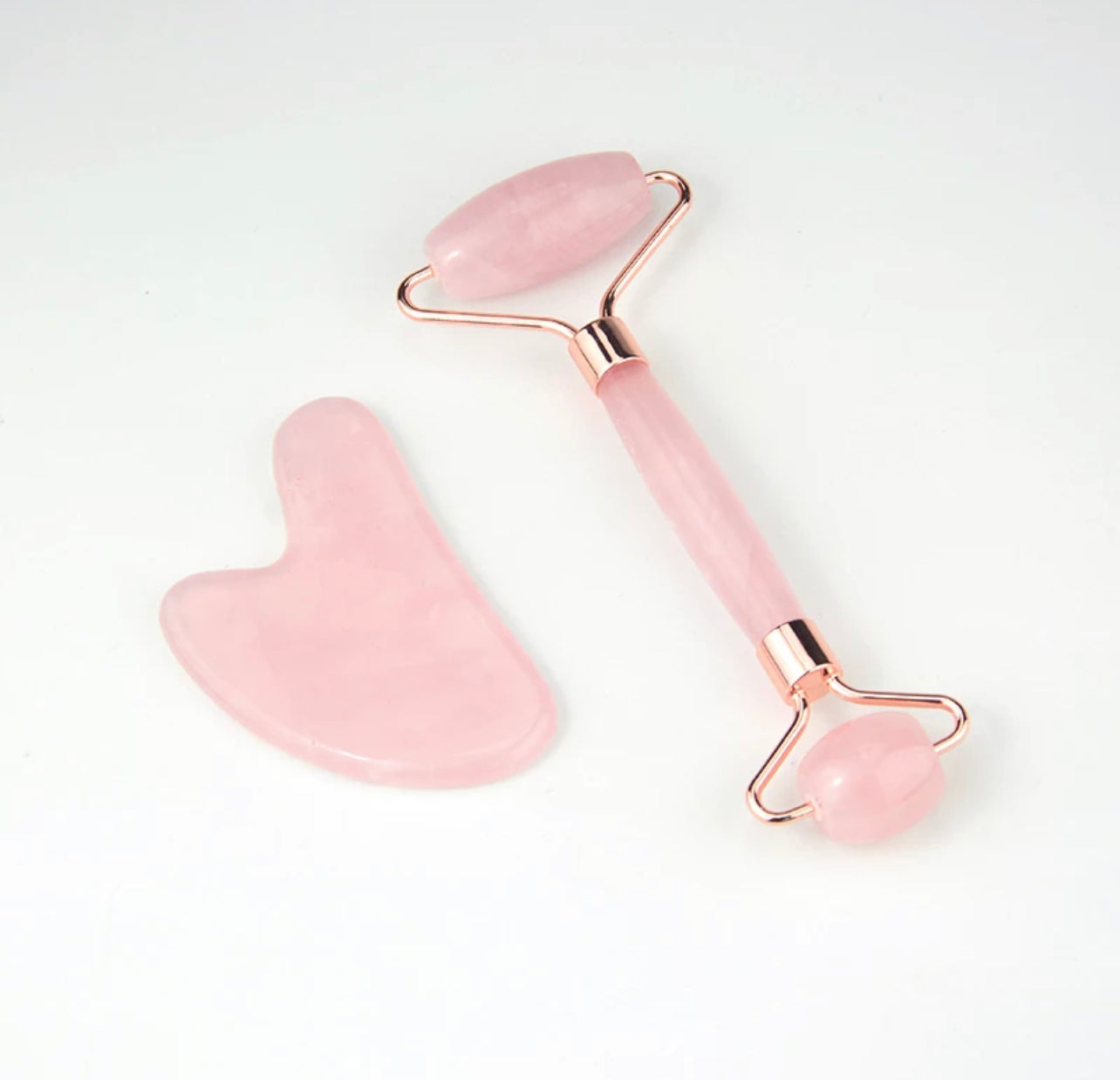 Gua Sha & Jade Roller Stone Massage Set